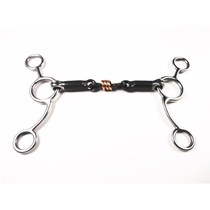  Harness Stainless steel horse rank 13 5cm Black armature Horse chew Horse equipment Western horse mouth armature