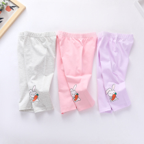 Child Clothing Girl Pants 2022 Summer Dress New Pure Cotton Small Baby Cool Korean version 7 Pants Infant Beating Underpants