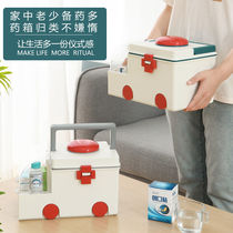  Small medicine box Family medicine box Household small medicine box Portable medical medicine storage box First aid box Baby baby