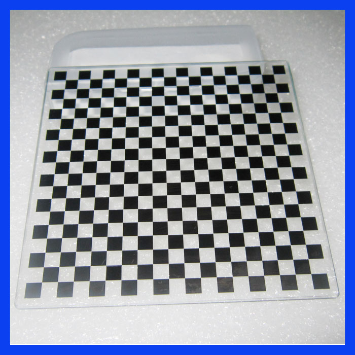 Ceramic glass checkerboard calibration plate 95x95mm calibration block CCD camera correction
