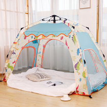 Fully automatic quick-opening childrens tent Indoor Boys and Girls Single Game House home sleeping warm and windproof mosquito
