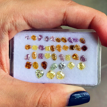 Natural colored diamond yellow diamond Pink Diamond Blue Diamond Diamond bare Diamond GIA 18K ring necklace pendant custom link