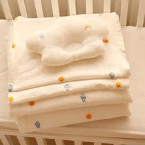 Newborn baby supplies Baby cover quilt Spring and summer childrens quilt Pure cotton four-season universal muslin gauze blanket
