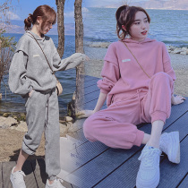 Pregnant women set Spring and Autumn New 2021 out clothes Net red autumn pregnant women fashion casual two-piece tide mother