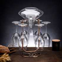 Wine glasses inverted rack wine cup rack decanter Integrated Rack light luxury drain rack wine rack ornaments high-end household