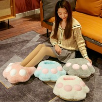 Cute cat claw warm foot slippers dormitory office warm foot warm foot treasure unplugged foot warm shoes Internet artifact