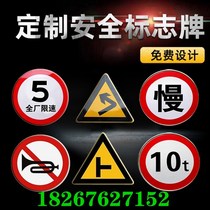 Custom traffic signs 600 800 1000 round signs Warning signs reflective signs Highway signs