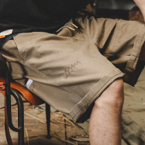 American heavy retro shorts men summer tide mens day loose casual five-pant male tide