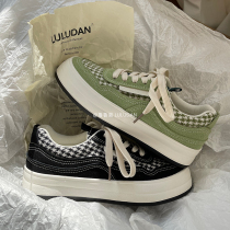 Ruoo Egg Smears Green Spring New Sails Shoes Women 2022 Little crowdsourced Original Thousands Birds Gboards Shoes Ins Tide Little White Shoes
