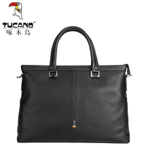 Woodpecker briefcase 2021 new leather cowhide mens bag business shoulder Hand Bag Mens TBG0381-26
