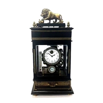 European-style western ancient clock vintage winding mechanical clock home living room pendulum clock lion ball pressure clock