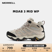 MERRELL womens shoes MOAB 3 MID WP waterproof breathable non-slip wear-resistant outdoor hiking shoes