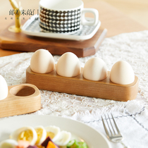 The postman knocked on the door Solid wood egg tray decoration display tray