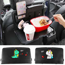 Car seat back folding dining table Dining table Car multi-function rear seat Car small dining table car built-in shelf