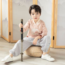 Boys Hanfu Tang costume spring and autumn Chinese style Young costume crane embroidery antique Chinese costume children costume suit