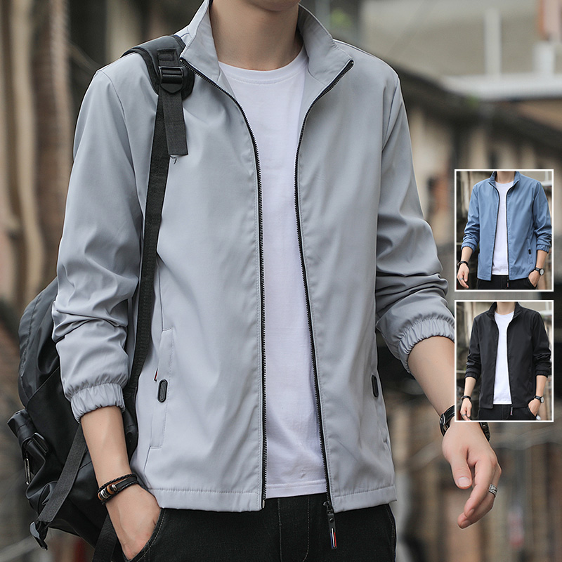 Coated men's spring and autumn casual fashion label fashionable men's 2023 new handsome versatile jacket loose fitting men's clothing