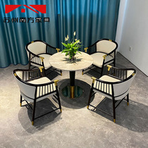 New Chinese sales office Negotiation table and chair Light luxury post-modern hotel reception area furniture One table three four chairs combination