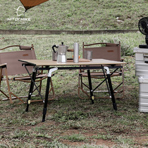 Outdoor folding table and chair portable picnic table aluminum egg roll table camping folding table foldable barbecue table