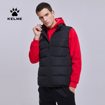 KELME kalmei sports cotton vest men 2021 autumn and winter new warm windproof football training sleeveless cotton suit