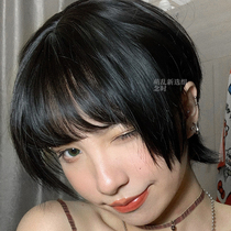 Little tiger teeth dovetail mullet head tail tail wolf tail Full head wig set Juvenile sense short hair daily jkcos girl lo