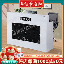 Simple cashier cashier collection shop solid wood small bar table front desk reception new modern clothing store small counter