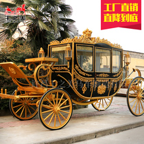 Large European royal carriage Tourism real estate display Event display Wedding photography props Carriage