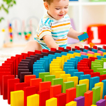 Domino assembly game childrens competition special organization building blocks boys and girls large toys