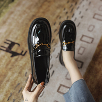 Retro English style small leather shoes women 2021 Spring and Autumn new fashion wild Net red thick sole shoes Japanese jk shoes