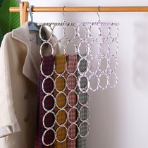 Scarf rack wall-mounted silk towels display mall with shop circle not easy to deform hanging lap clothes hanger silk stockings underpants