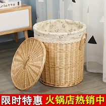Basket clothing containing bucket clothes Vine Basket Toilet Bamboo-woven basket Bamboo Basket Dirty clothing Basket Basket Basket Clotheshorse