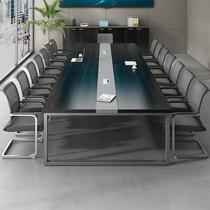 Office furniture rectangular small conference table long table simple modern conference room negotiation table office desk and chair combination