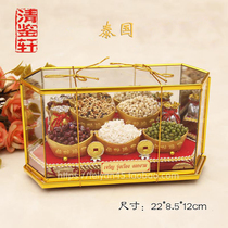 Thai craft card Five cereals Cereals Five Wishes Fruit to be placed in Chongdi Fate Five fruits delicately dedicated to special supplies