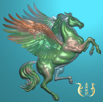 Ma Pegasus carved figure relief picture JDP