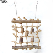 Yuedi parrot climbing toy building block climbing net ladder gnaw wooden educational bird toy T854