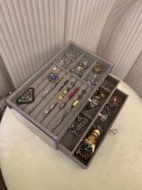 Tian Snail Girl Home Triple Drawer Earrings Earrings Bracelet Ornaments First Accessories Box Ring Necklace Bracelet Jewelry Box