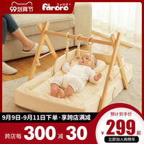 Faroro baby fitness frame 0-1 year old newborn baby toy puzzle early education coax baby solid wood toddler frame