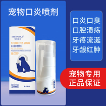 Pet oral spray stomatitis gingivitis calculus ulcer halitosis cat dog spray to remove dental stones