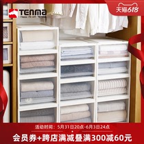 Japan Tenma Sky Horse Drawer-Type Containing Box Wardrobe Clothes Containing Box Bed Bottom Finishing Box Containing Cabinet