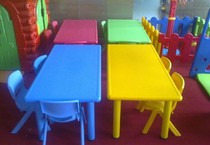 Factory direct sales Early education parent-child garden Kindergarten rectangular table Childrens table Childrens table Plastic table Kindergarten table
