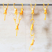 Good thing Business creative Monkey kitchen adhesive hook hanging metal steel tube S-shaped coat hook