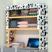 Dormitory upper cabinet bed wardrobe storage cabinet dormitory upper bunk bed side cabinet rack wardrobe home