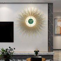 Clock wall lamp living room home wall clock decorative clock mute atmosphere personality creative clock art watch fashion hanging watch