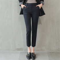 2020 Spring and Autumn pipe pants slim slim pants professional womens pants small feet ankle-length pants commuter straight suit pants