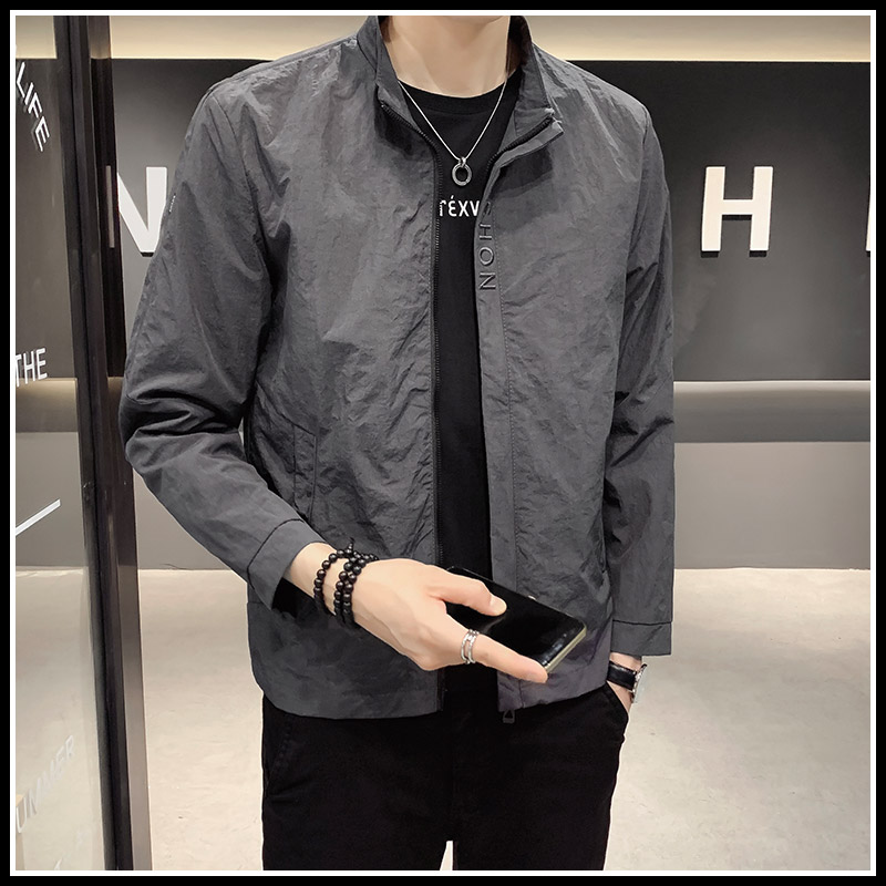 Jackets, jackets, men's autumn trendy standing collar and sprinting jacket, men's 2023 new spring and autumn outdoor casual wear