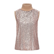 Kaos high neck top female 2021 new luxury