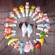 Ceramic cartoon whistle large squirrel puppy pink rabbit little dinosaur survival whistle scenic spot stalls