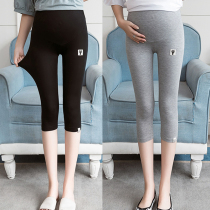 Pregnant women Capri pants 2021 summer new thin underbelly wear bottom pants summer pregnancy tide mother shorts
