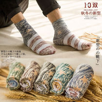 New cotton socks cotton cotton socks Japanese candy color stacking socks solid color socks long tube tide socks