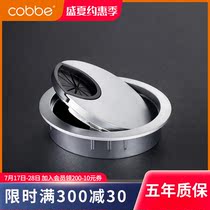 Computer desktop desk surface stringing hole cover plate Office desk stringing box Household round hole decorative cover ring stringing box
