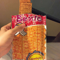 24 bags of Thailand Bento super flavor squid slices 5g dried squid squid silk spicy sweet spicy imported spicy strips spicy slices